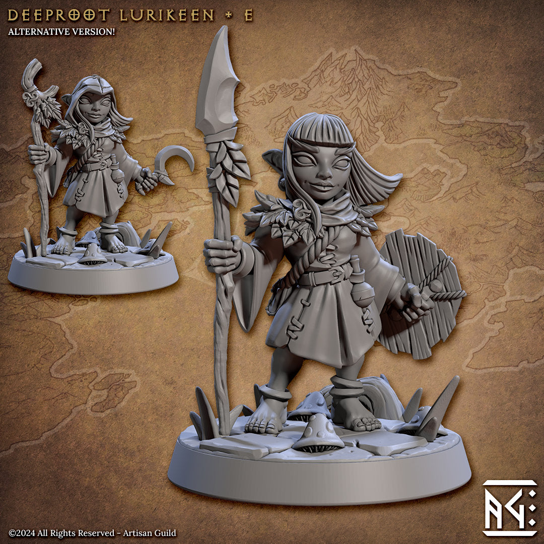 Deeproot Lurikeen - Pose E - Unpainted Miniature