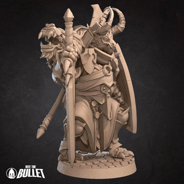 Dragonborn Fighter - Unpainted Miniature