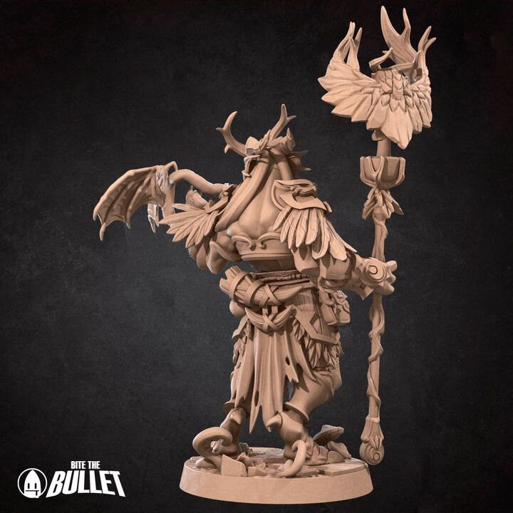 Dragonborn Druid - Unpainted Miniature