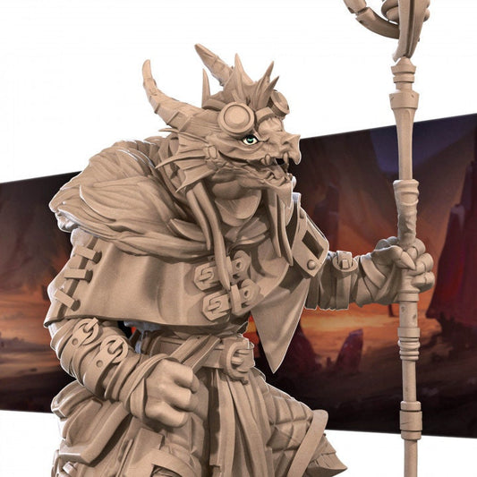 Dragonborn Artificer - Unpainted Miniature