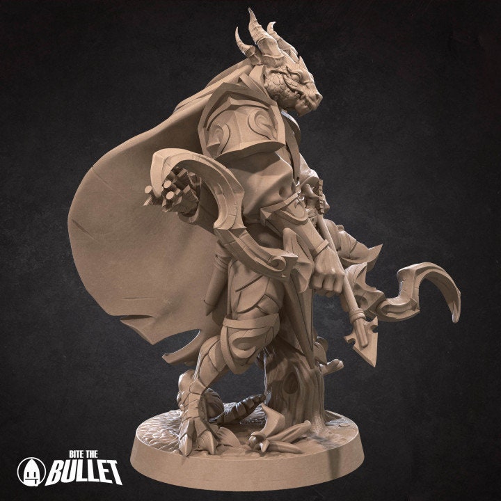 Dragonborn Ranger - Unpainted Miniature