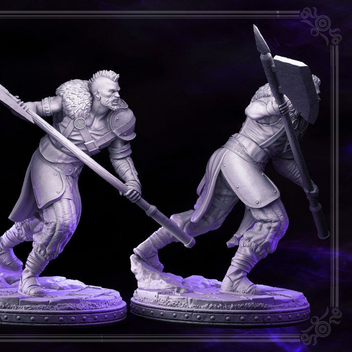 Crane, Man at Arms - Dark Wizards Set - Masters of Dungeons Quest - Unpainted Miniature