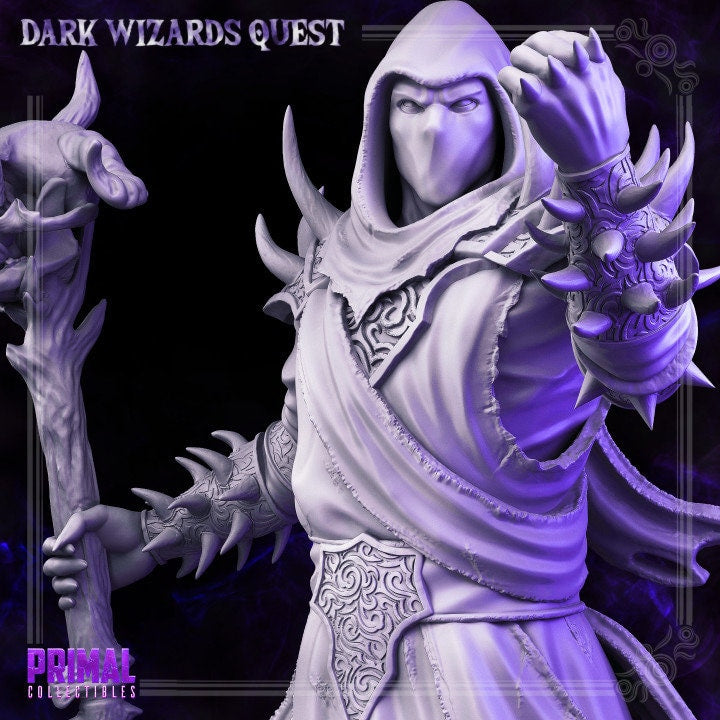 Noxus - Dark Wizards Set - Masters of Dungeons Quest - Unpainted Miniature