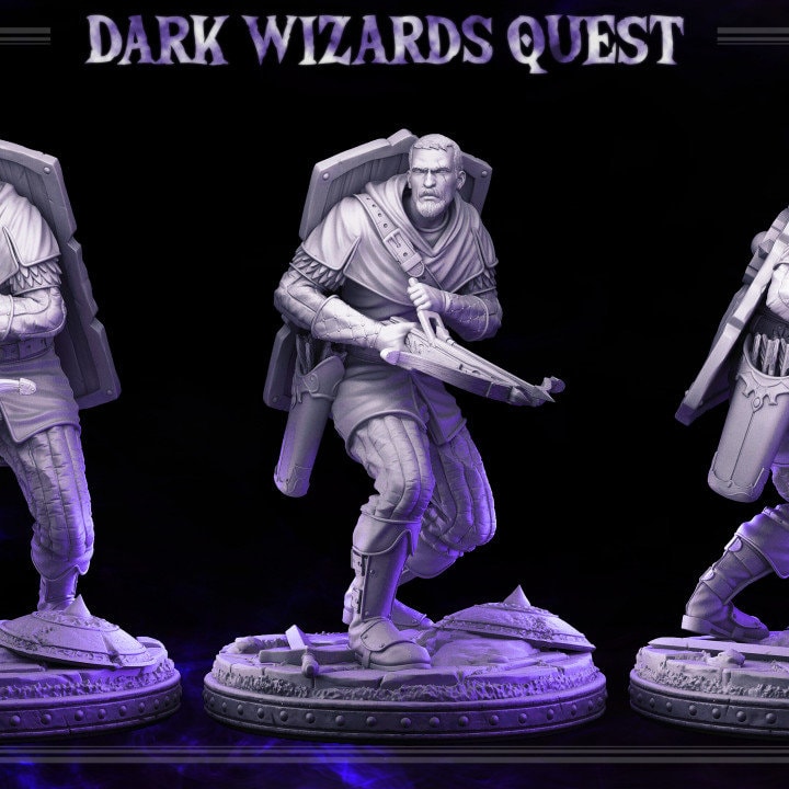 Russel - Dark Wizards Set - Masters of Dungeons Quest - Unpainted Miniature