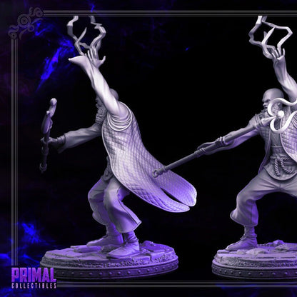 Storm Master - Rayzen Shaka - Dark Wizards Set- Masters of Dungeons Quest - Unpainted Miniature