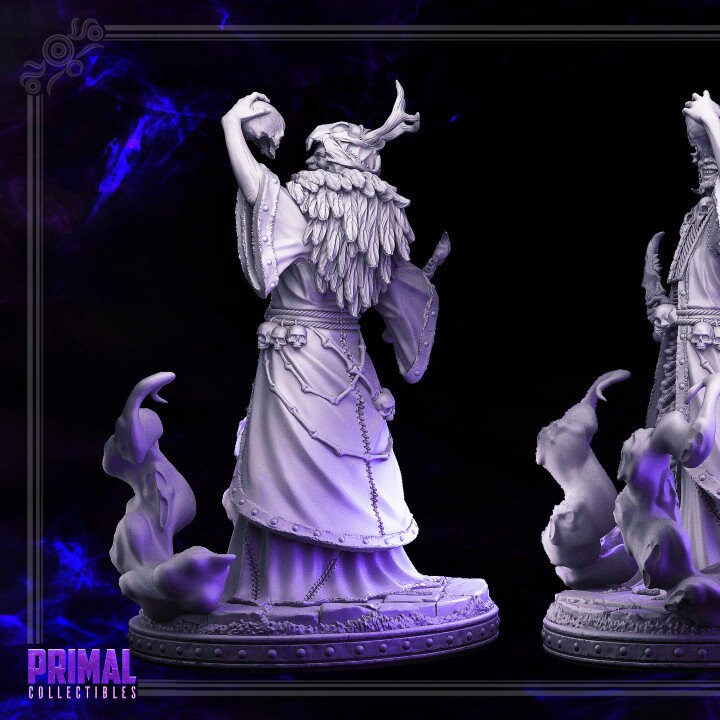 Abaddon - Necromancer - Dark Wizards Set - Masters of Dungeons Quest - Unpainted Miniature