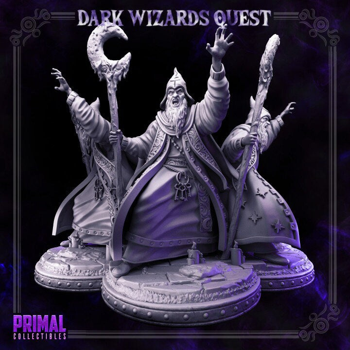 Hasaugul - High Mage - Dark Wizards Set - Masters of Dungeons Quest - Unpainted Miniature