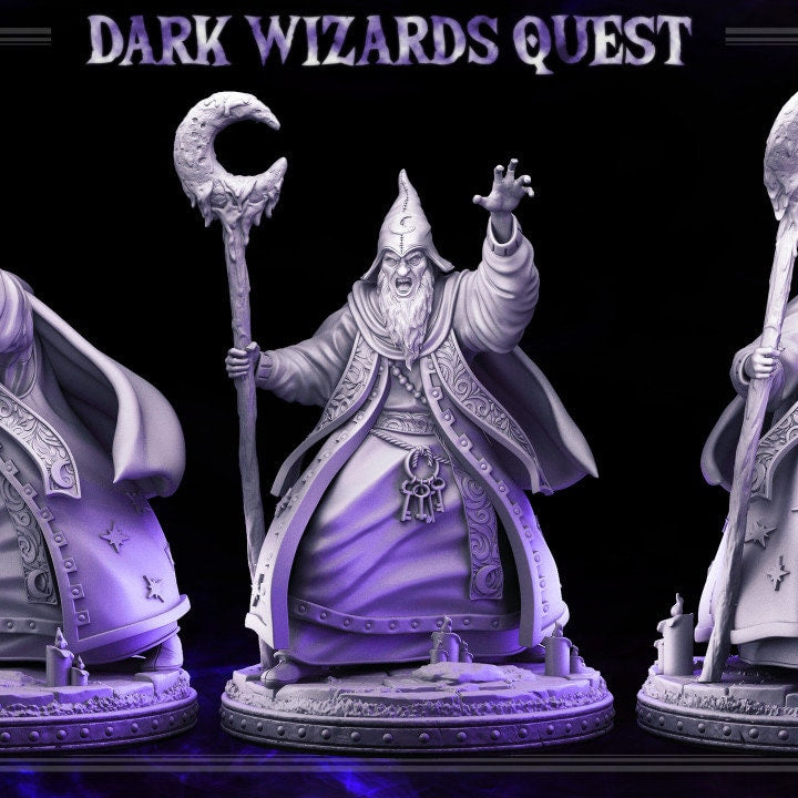 Hasaugul - High Mage - Dark Wizards Set - Masters of Dungeons Quest - Unpainted Miniature