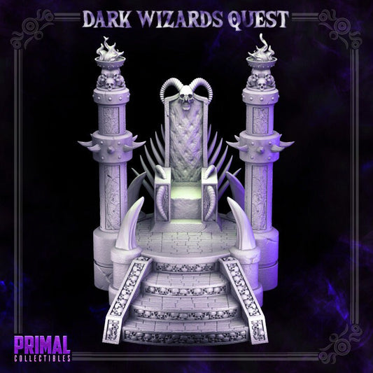 Boss Throne - Dark Wizards Set - Masters of Dungeons Quest - Unpainted Miniature