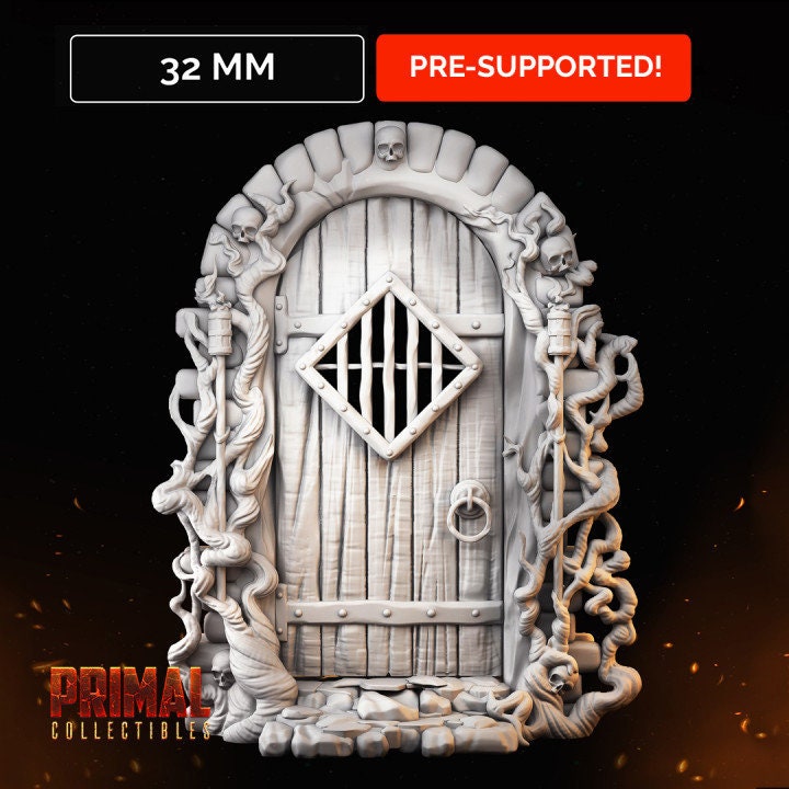 Wooden Door - Masters of Dungeons Quest - Unpainted Miniature