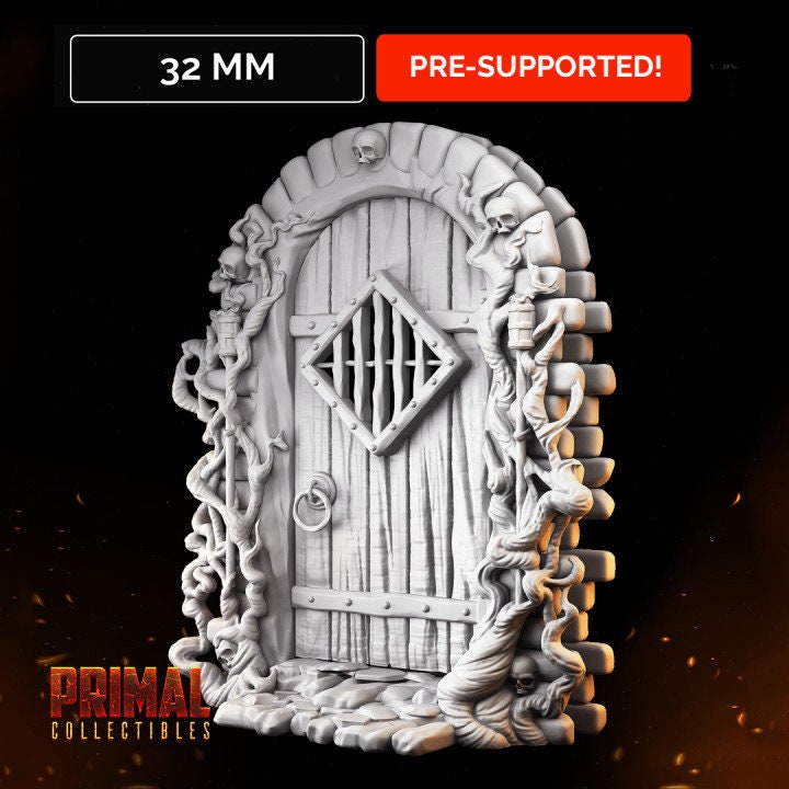 Wooden Door - Masters of Dungeons Quest - Unpainted Miniature