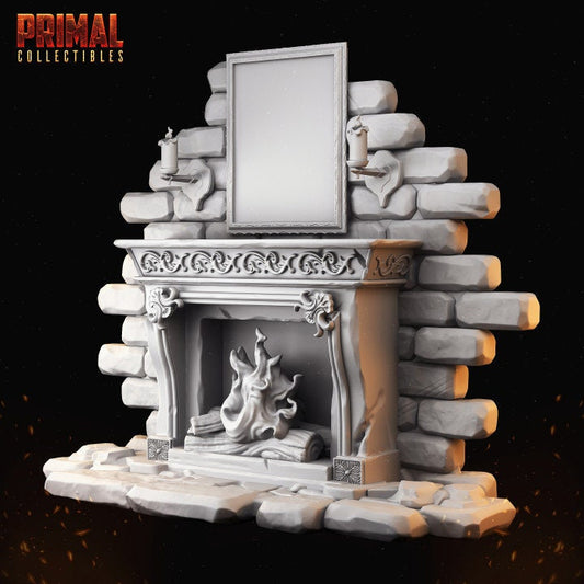 Fireplace - Masters of Dungeons Quest - Unpainted Miniature