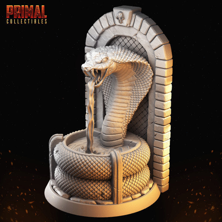 Snake Fountain - Masters of Dungeons Quest - Unpainted Miniature