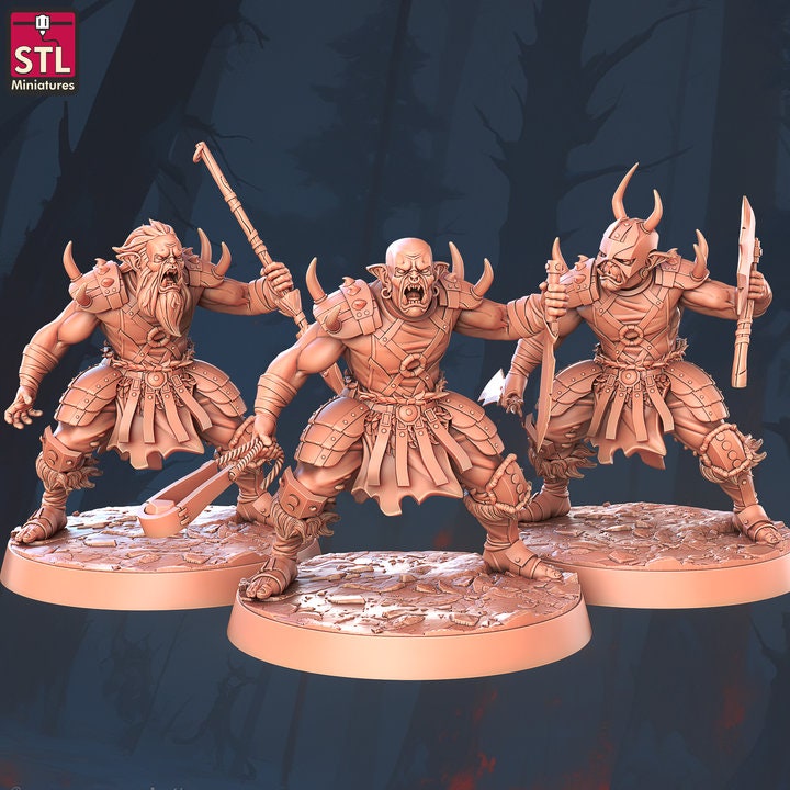 Orc Camp Set - Unpainted Miniature