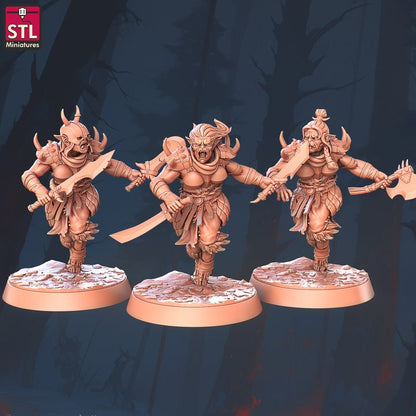 Orc Camp Set - Unpainted Miniature