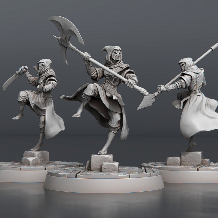 Modular Temple Guards - Unpainted Miniature