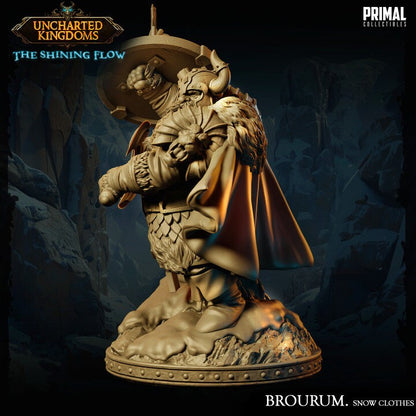 Brourum Axedelver - Snow Clothes - Uncharted Kingdoms - Unpainted Miniature