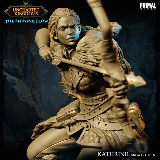 Kathrine Bromm - Snow Clothes - Uncharted Kingdoms - Unpainted Miniature