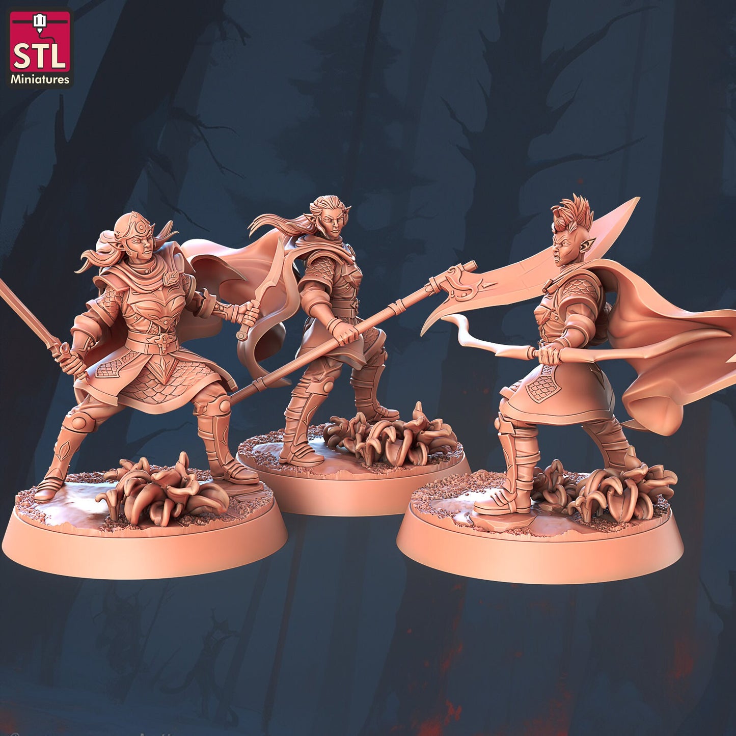 Elf Camp Set - Unpainted Miniature