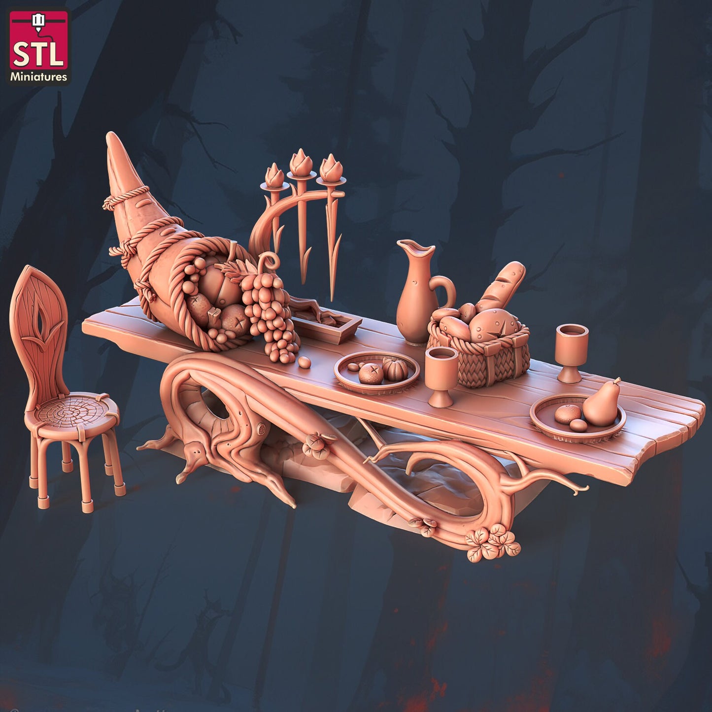 Elf Camp Set - Unpainted Miniature