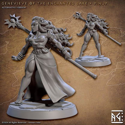 Genevieve of the Enchanted Lake - Pinup - Vanguard Fighters Guild - Unpainted Miniature