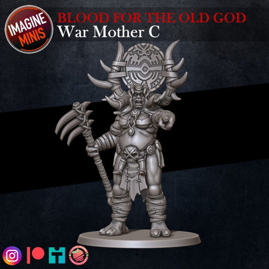 War Mother Pose C - Blood for the Old God Set - Unpainted Miniature