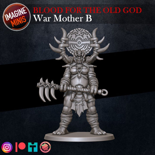 War Mother Pose B - Blood for the Old God Set - Unpainted Miniature