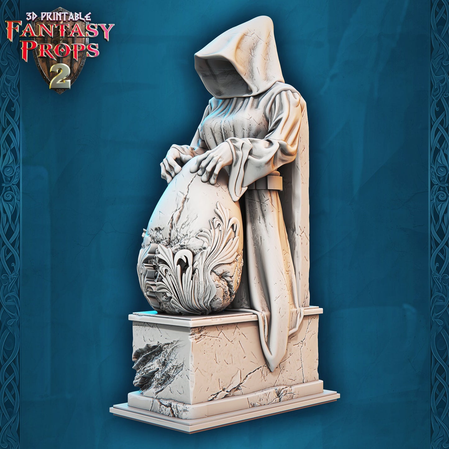 Statue with Egg - Museum Statue - Pose E - Unpainted Miniature