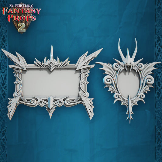 Ornate Mirrors - Unpainted Miniature