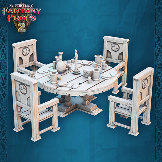 Gambler Table - Tavern Set - Unpainted Miniature