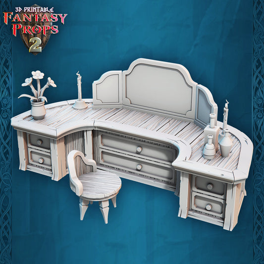 Dressing Mirror - Tavern Set - Unpainted Miniature