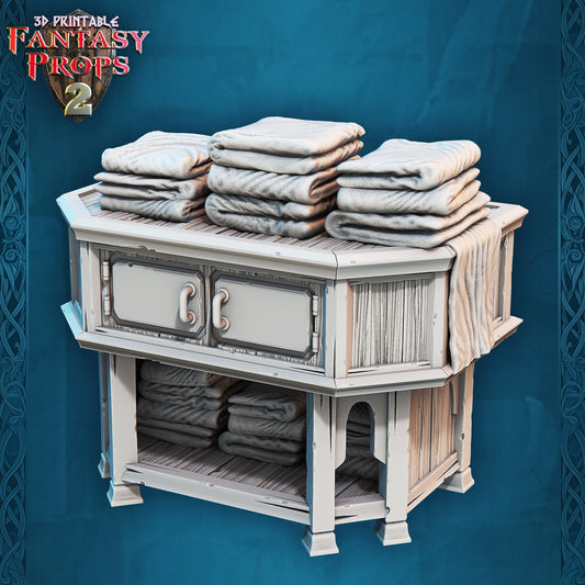 Towel Rack - Tavern Set - Unpainted Miniature