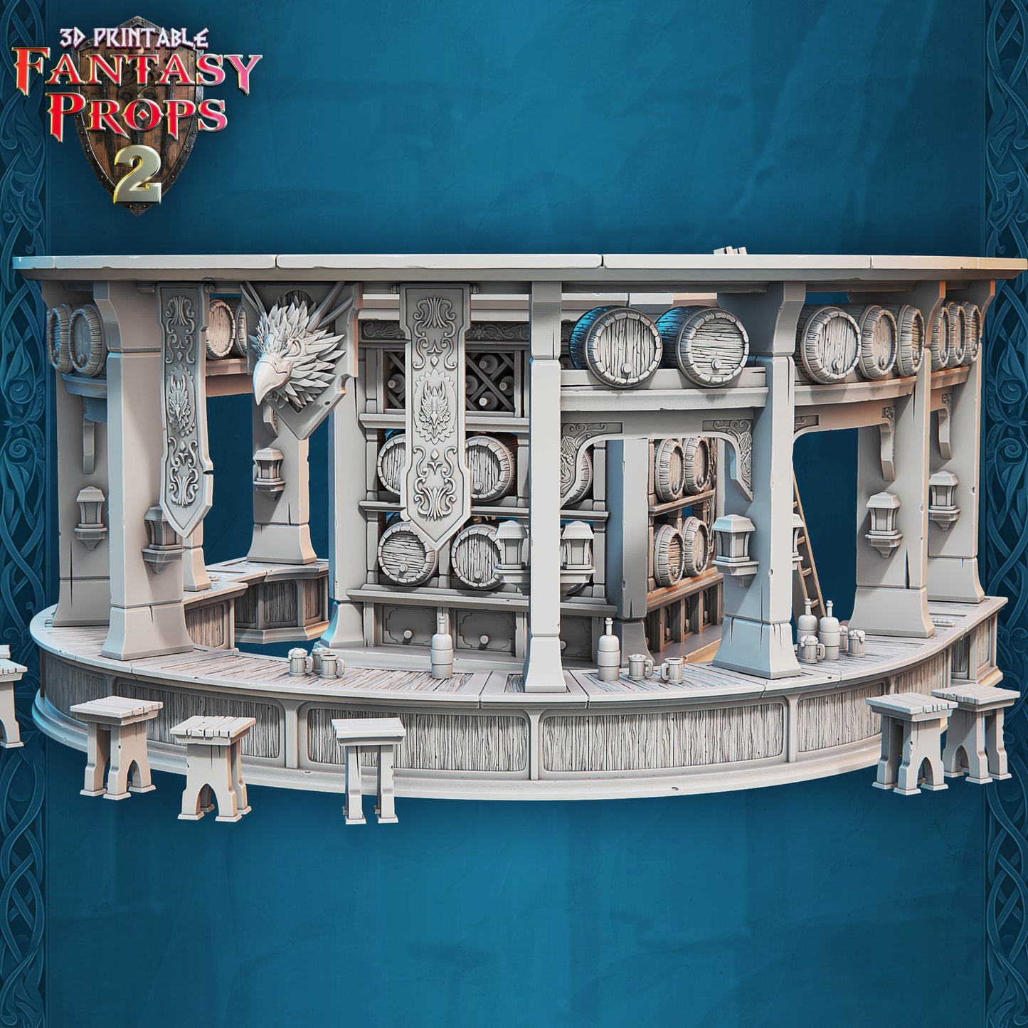 Main Bar - Tavern Set - Unpainted Miniature