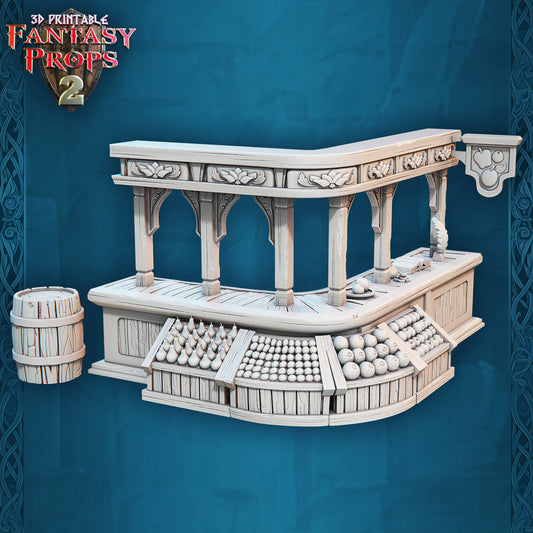 Kitchen Counter - Tavern Set - Unpainted Miniature