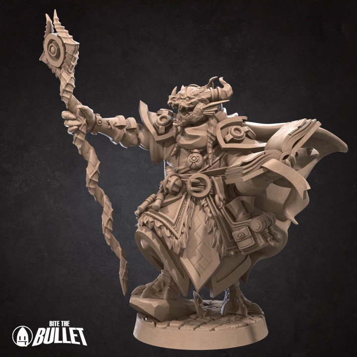 Dragonborn Sorcerer - Unpainted Miniature