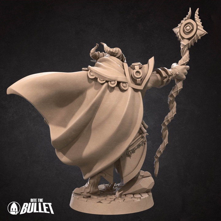 Dragonborn Sorcerer - Unpainted Miniature