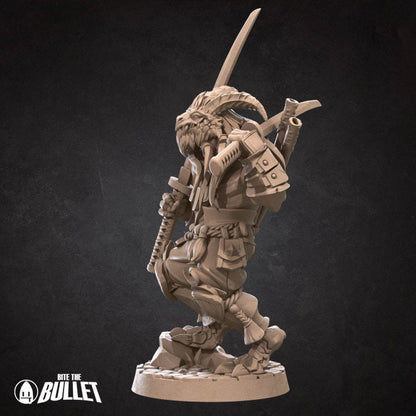 Dragonborn Monk - 2 Poses - Unpainted Miniature