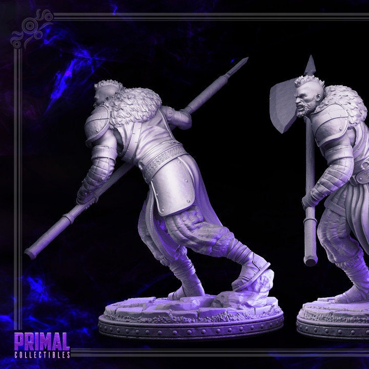 Crane, Man at Arms - Dark Wizards Set - Masters of Dungeons Quest - Unpainted Miniature