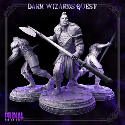 Crane, Man at Arms - Dark Wizards Set - Masters of Dungeons Quest - Unpainted Miniature