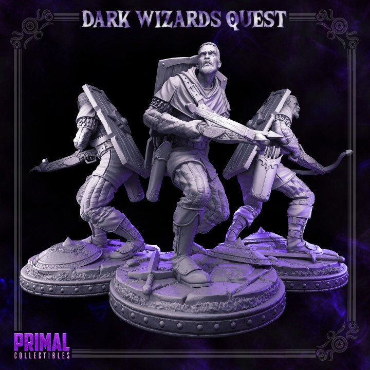 Russel - Dark Wizards Set - Masters of Dungeons Quest - Unpainted Miniature