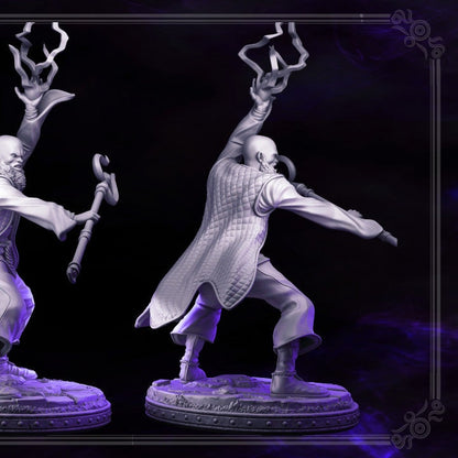 Storm Master - Rayzen Shaka - Dark Wizards Set- Masters of Dungeons Quest - Unpainted Miniature