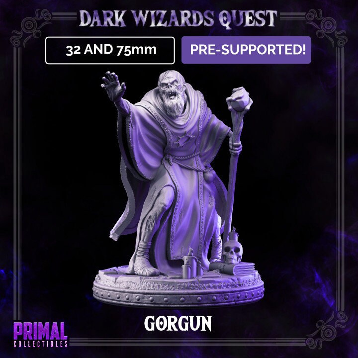 Zombie - Gorgun - Dark Wizards Set - Masters of Dungeons Quest - Unpainted Miniature