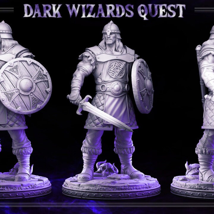 Caleb - Dark Wizards Set - Masters of Dungeons Quest - Unpainted Miniature