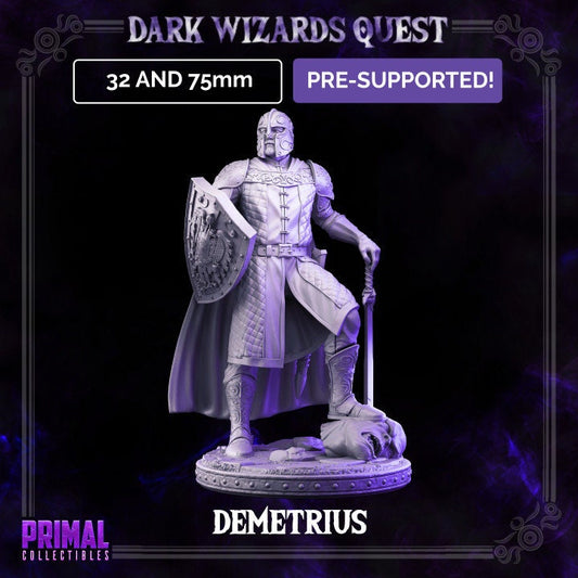 Demetrius - Dark Wizards Set - Masters of Dungeons Quest - Unpainted Miniature