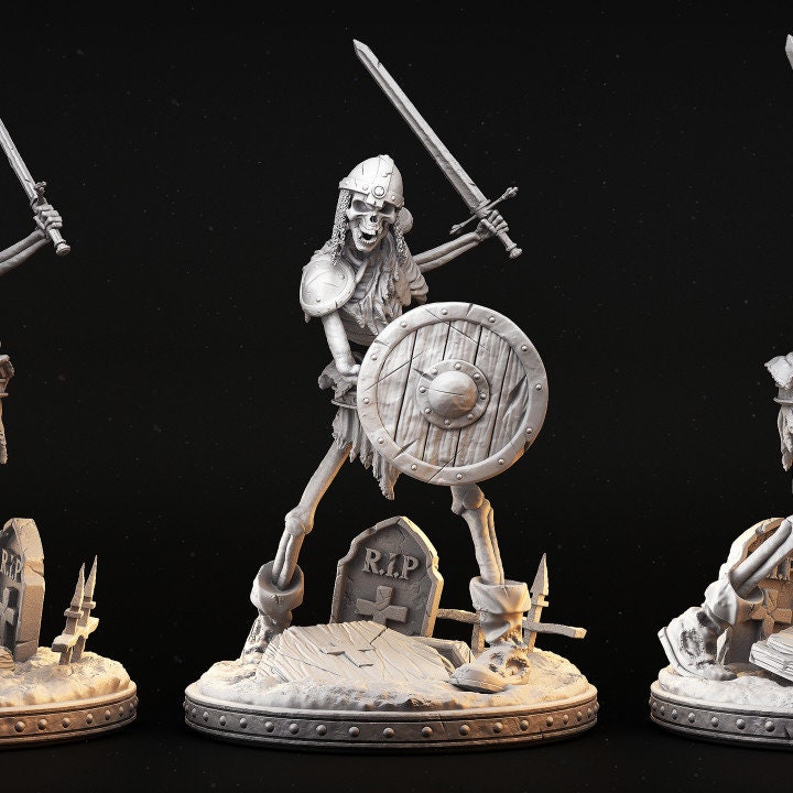 Skeleton with Sword & Shield - Masters of Dungeons Quest