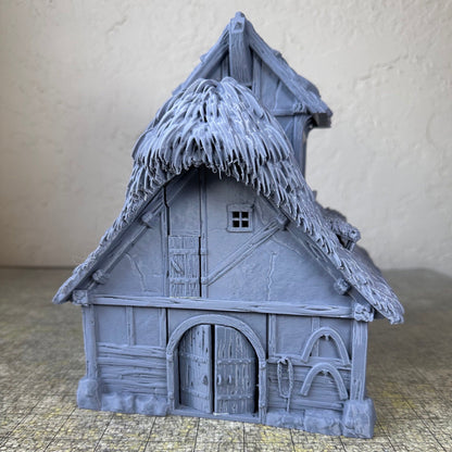 Stable Building - Tabletop Terrain - Unpainted Miniature