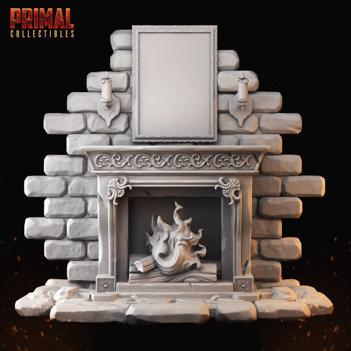 Fireplace - Masters of Dungeons Quest - Unpainted Miniature