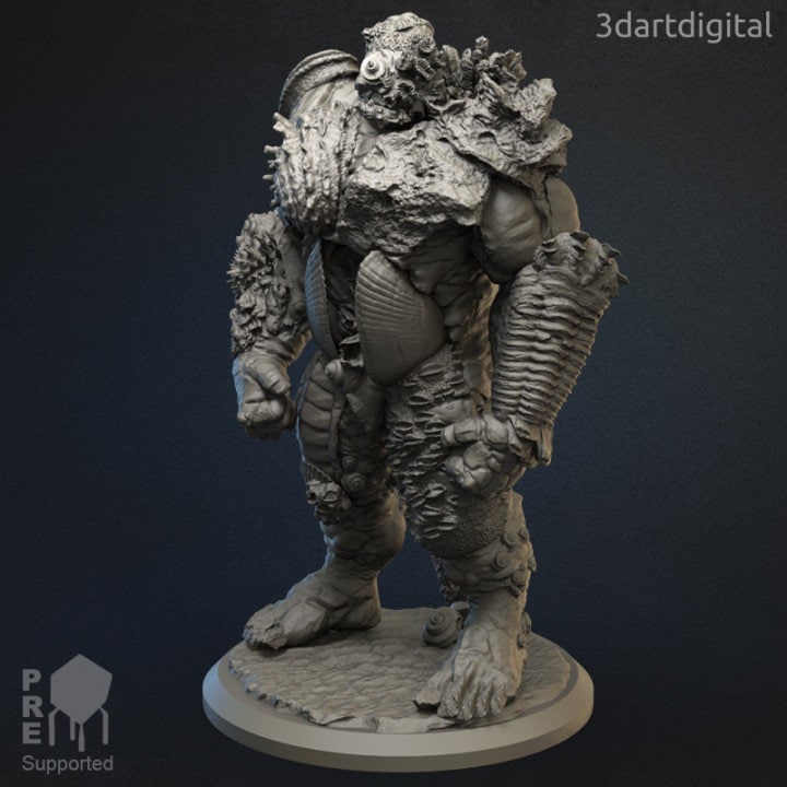 Arcopora the Walker - Standing - Coral Construct - Unpainted Miniature