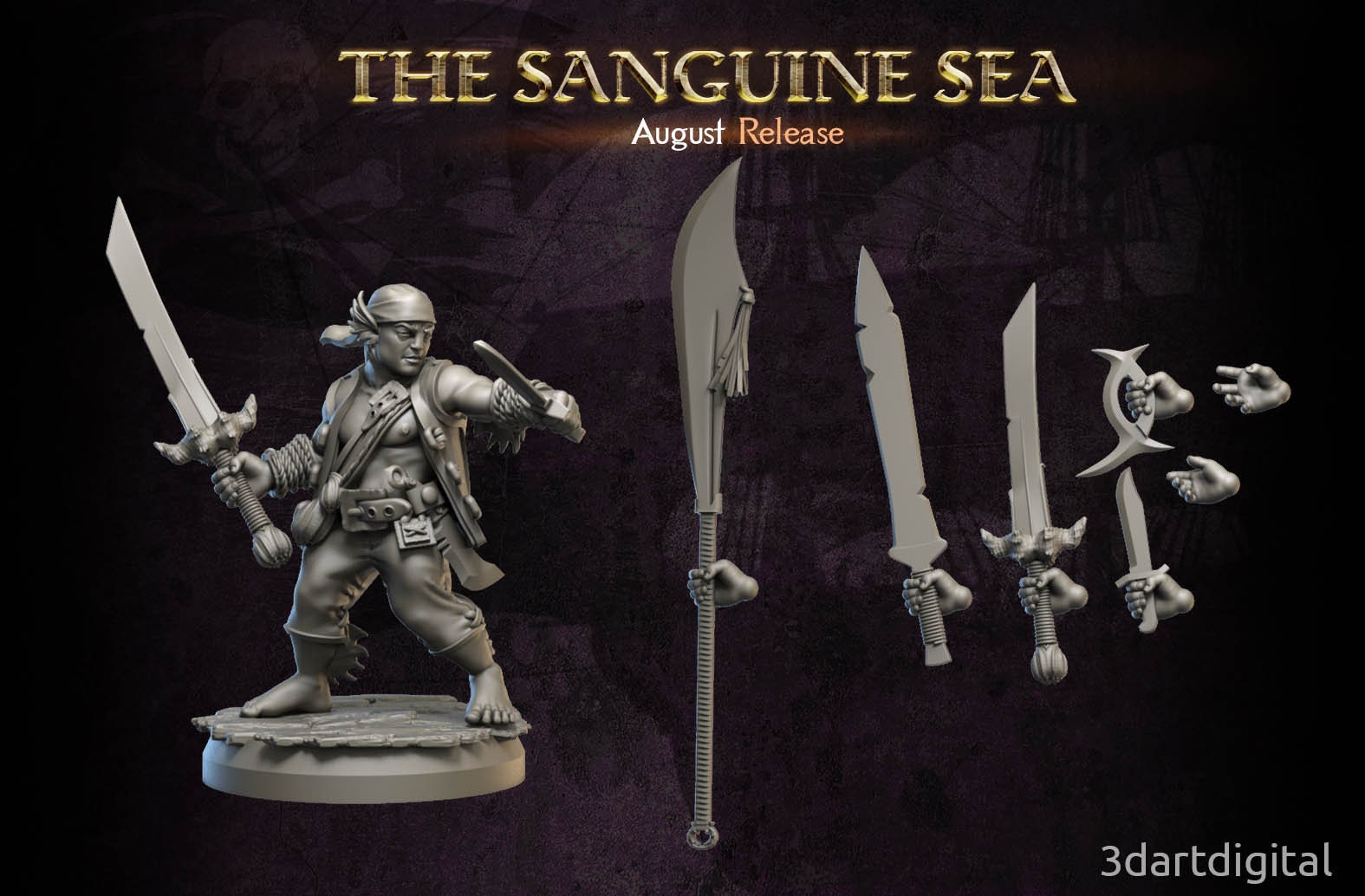 Halfmer Males - Sanguine Sea - Unpainted Miniature