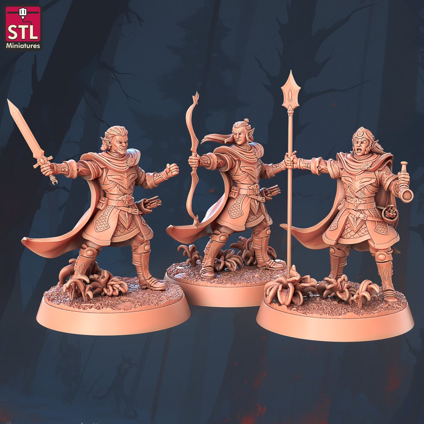 Elf Camp Set - Unpainted Miniature